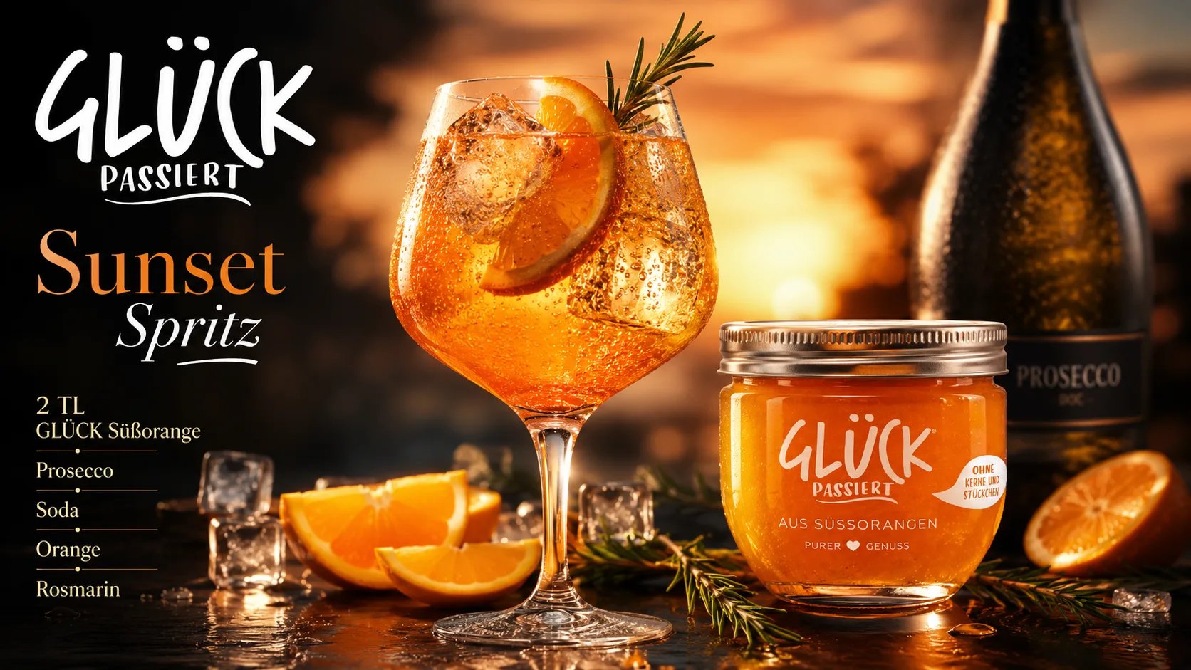 GLÜCK Sunset Spritz Kampagne